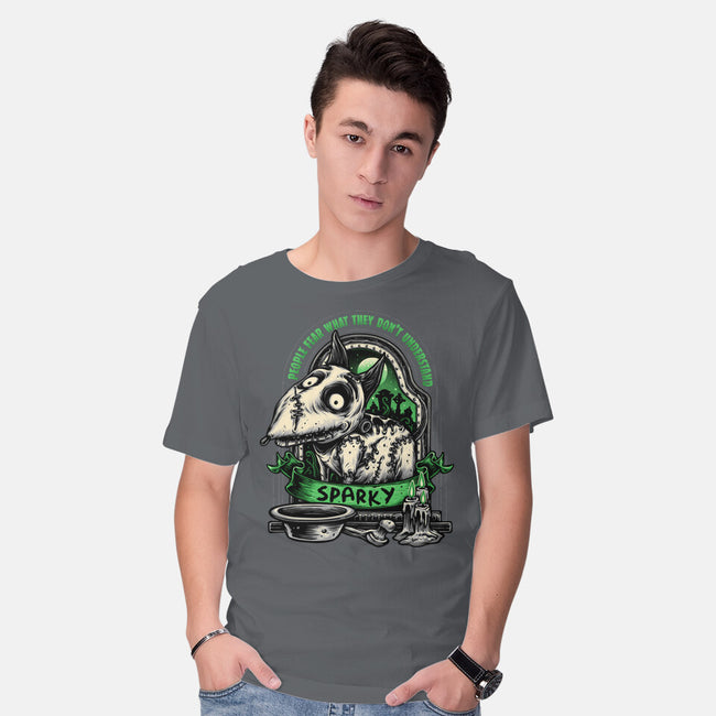 Halloween Dog-Mens-Basic-Tee-glitchygorilla