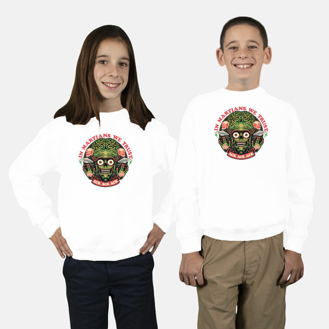 In Martians We Trust-Youth-Crew Neck-Sweatshirt-glitchygorilla