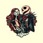 Skeleton Love-None-Removable Cover w Insert-Throw Pillow-glitchygorilla