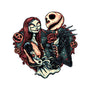 Skeleton Love-None-Drawstring-Bag-glitchygorilla