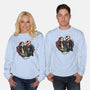 Skeleton Love-Unisex-Crew Neck-Sweatshirt-glitchygorilla