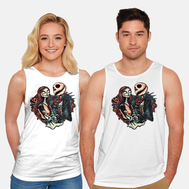 Skeleton Love-Unisex-Basic-Tank-glitchygorilla