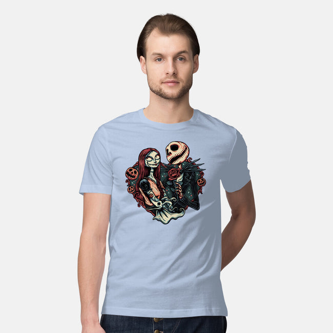 Skeleton Love-Mens-Premium-Tee-glitchygorilla