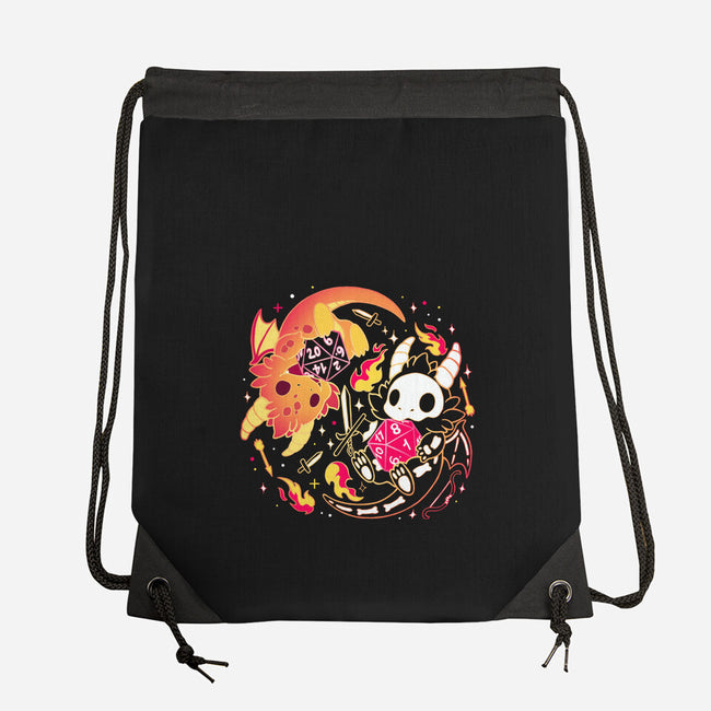 Winner Loser Dice Dragon-None-Drawstring-Bag-Vallina84