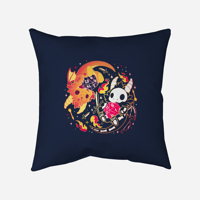 Winner Loser Dice Dragon-None-Removable Cover w Insert-Throw Pillow-Vallina84