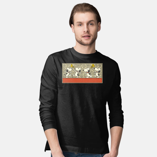 Doodle Friends-Mens-Long Sleeved-Tee-erion_designs