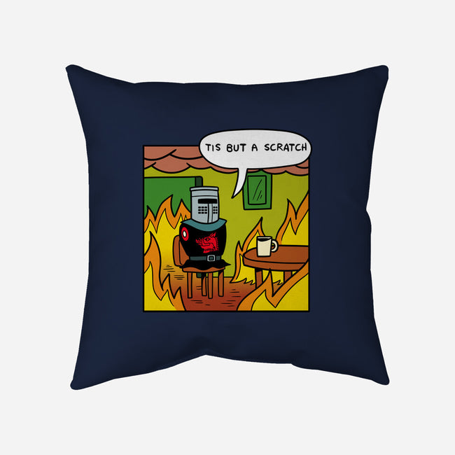 Black Knight Fine-None-Removable Cover w Insert-Throw Pillow-jasesa