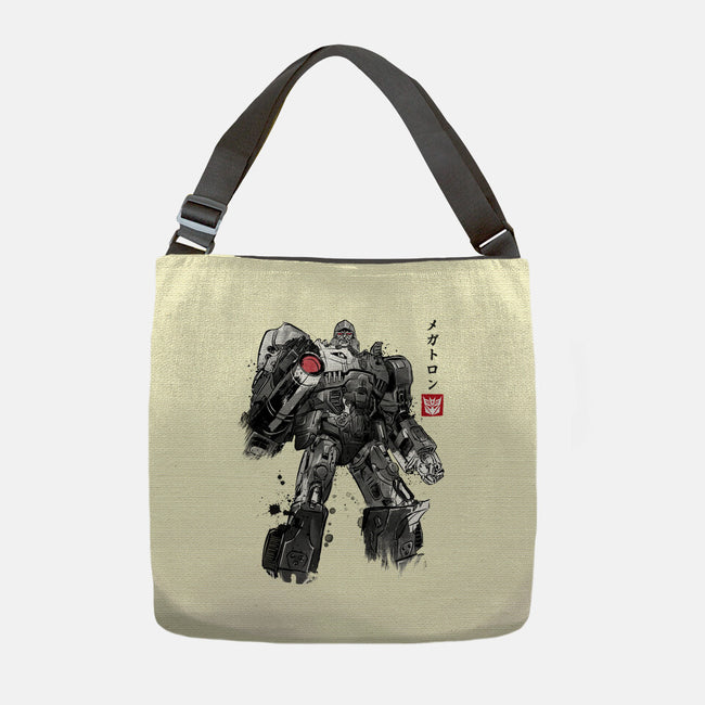 Tyrannical Leader Sumi-e-None-Adjustable Tote-Bag-DrMonekers