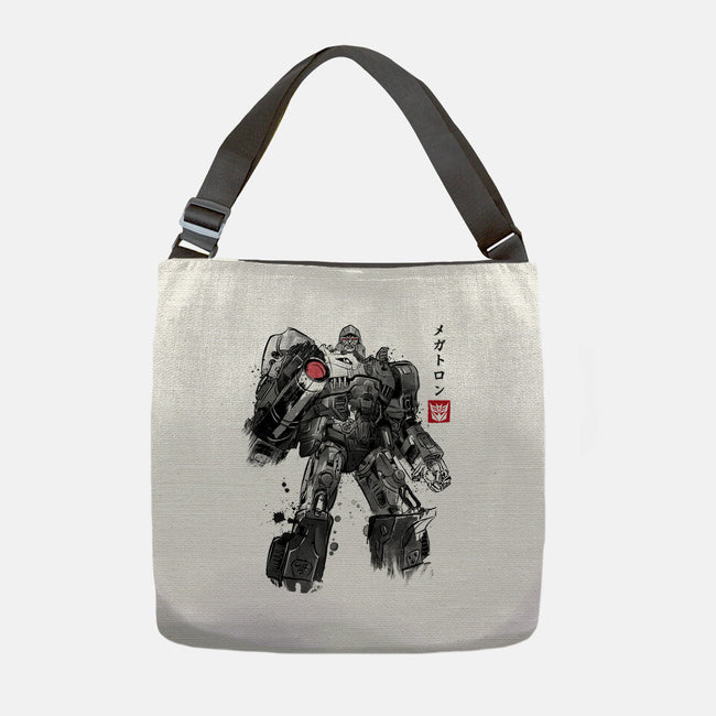 Tyrannical Leader Sumi-e-None-Adjustable Tote-Bag-DrMonekers