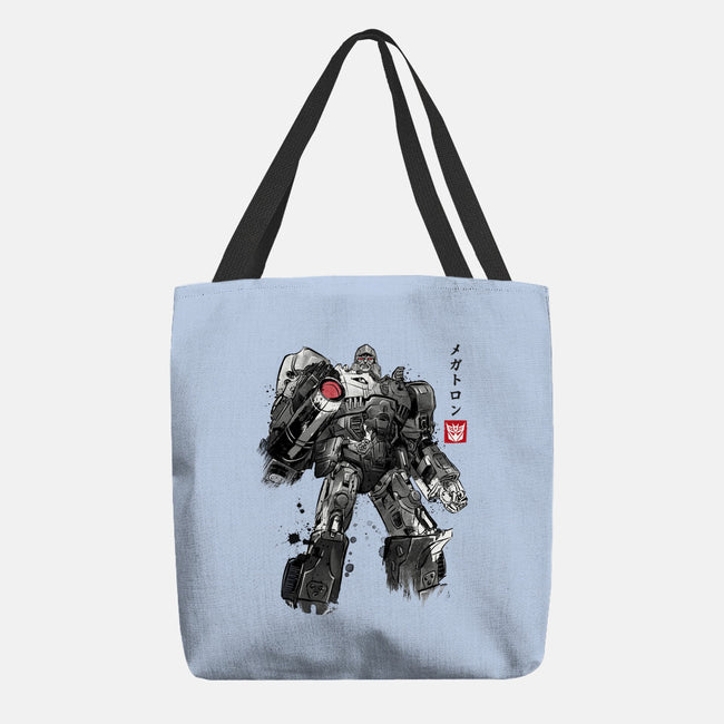 Tyrannical Leader Sumi-e-None-Basic Tote-Bag-DrMonekers