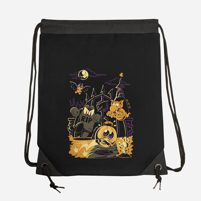 Jigging Into Madness-None-Drawstring-Bag-Henrique Torres