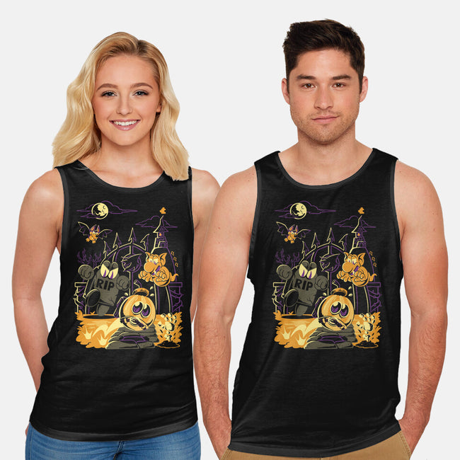 Jigging Into Madness-Unisex-Basic-Tank-Henrique Torres