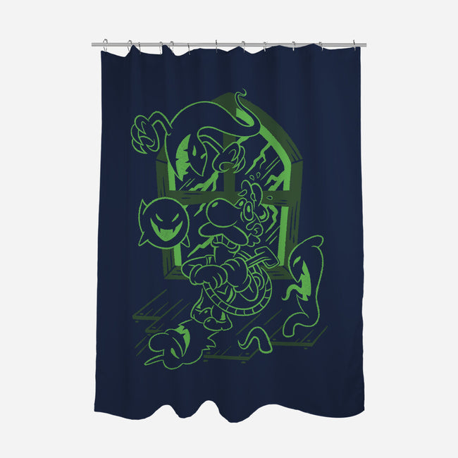 Ghost Duster-None-Polyester-Shower Curtain-Henrique Torres