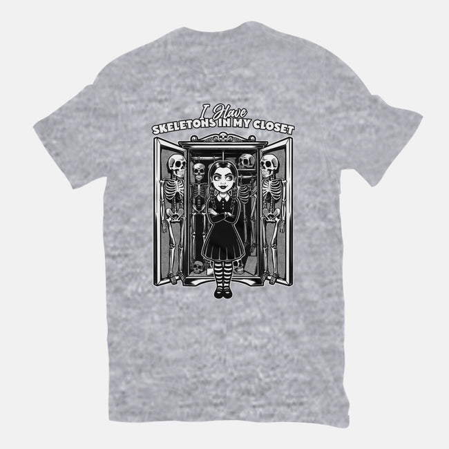 Skeleton Closet-Womens-Fitted-Tee-Studio Mootant