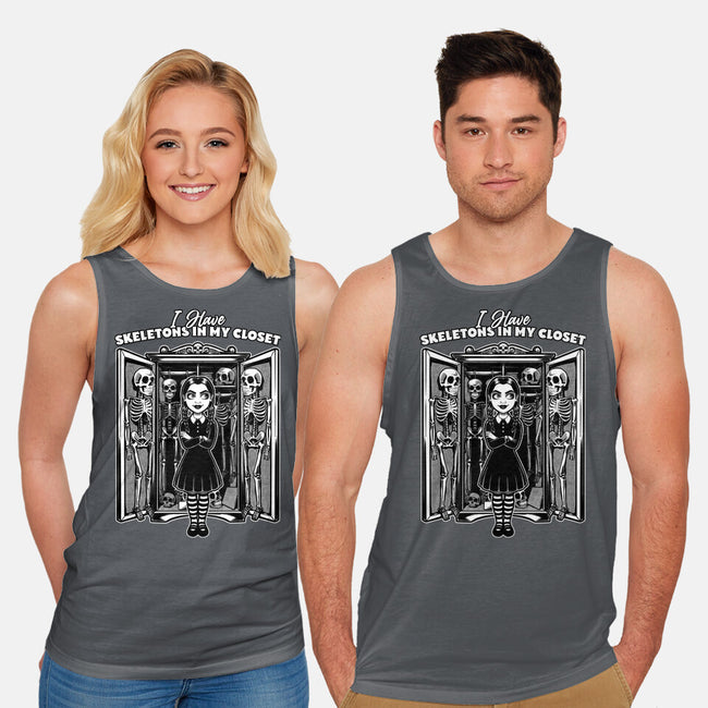 Skeleton Closet-Unisex-Basic-Tank-Studio Mootant