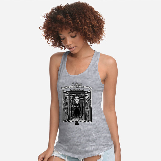 Skeleton Closet-Womens-Racerback-Tank-Studio Mootant