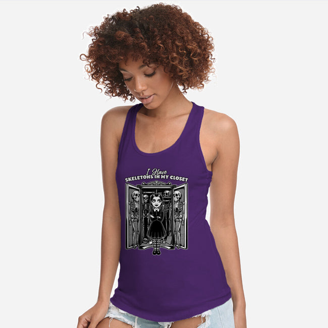 Skeleton Closet-Womens-Racerback-Tank-Studio Mootant