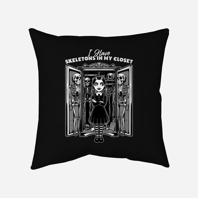 Skeleton Closet-None-Removable Cover w Insert-Throw Pillow-Studio Mootant