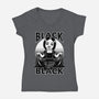 New Black Goth Dress-Womens-V-Neck-Tee-Studio Mootant