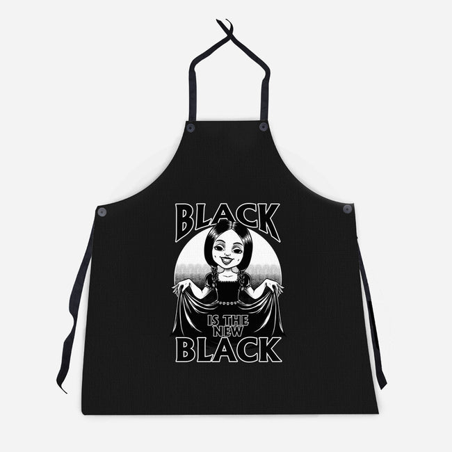 New Black Goth Dress-Unisex-Kitchen-Apron-Studio Mootant