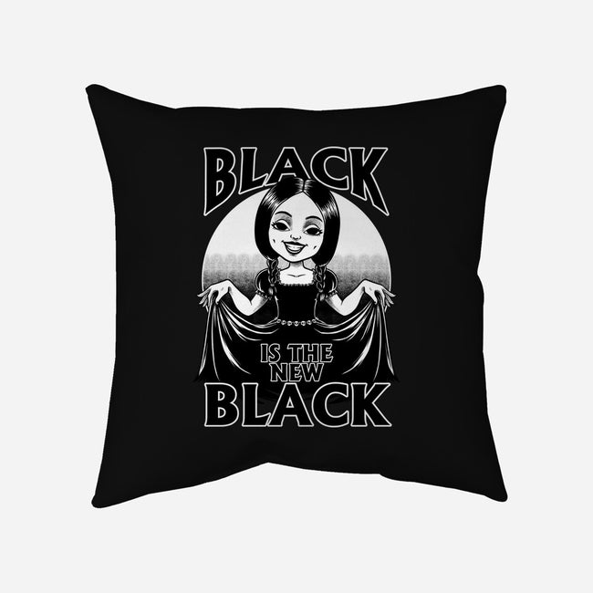 New Black Goth Dress-None-Removable Cover w Insert-Throw Pillow-Studio Mootant