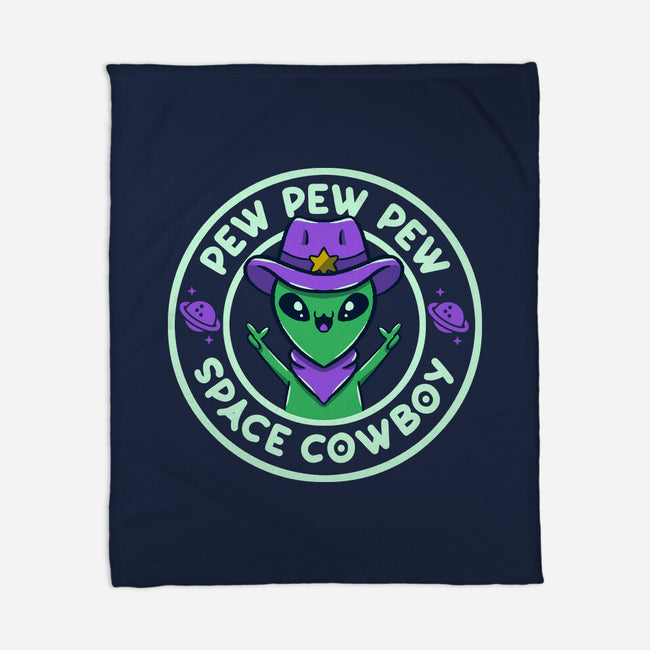 Pew Pew Space Cowboy-None-Fleece-Blanket-tobefonseca