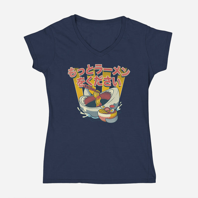 I Need More Ramen-Womens-V-Neck-Tee-tobefonseca