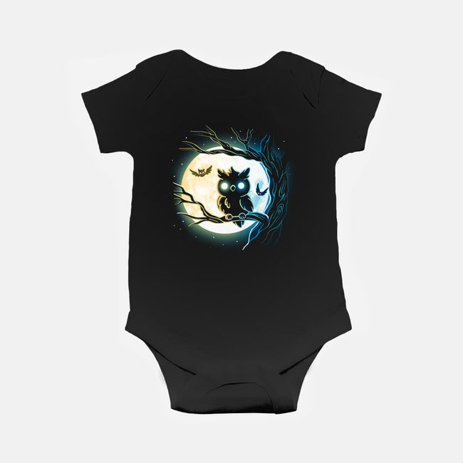 Owl Night-Baby-Basic-Onesie-Vallina84