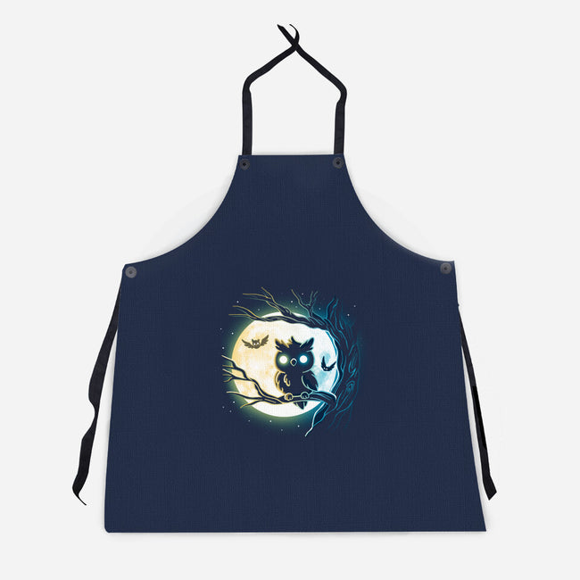 Owl Night-Unisex-Kitchen-Apron-Vallina84