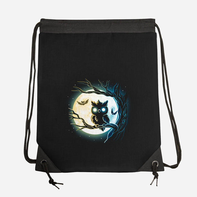 Owl Night-None-Drawstring-Bag-Vallina84