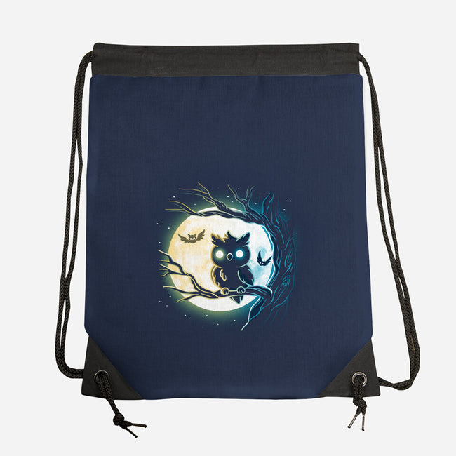 Owl Night-None-Drawstring-Bag-Vallina84