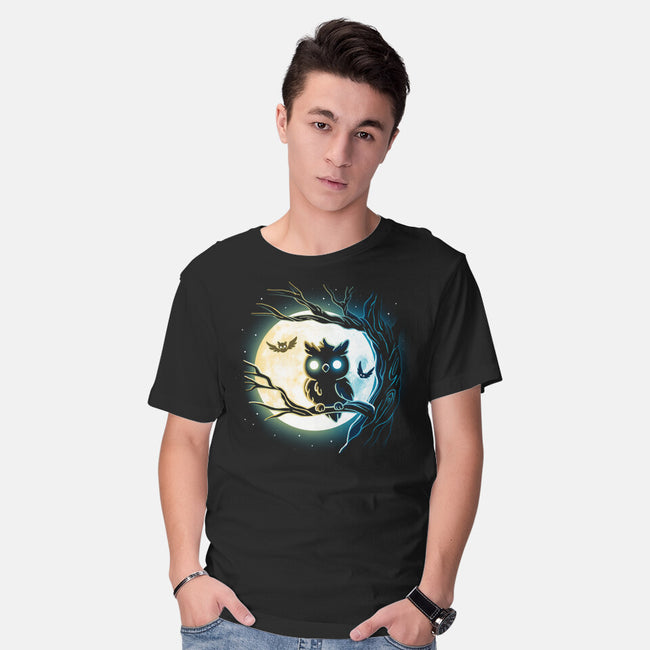 Owl Night-Mens-Basic-Tee-Vallina84