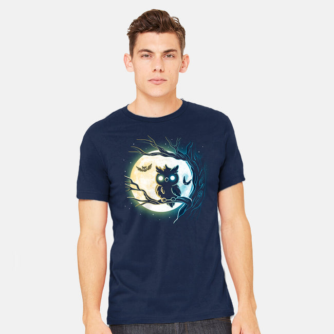 Owl Night-Mens-Heavyweight-Tee-Vallina84