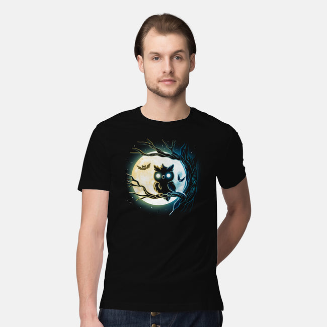 Owl Night-Mens-Premium-Tee-Vallina84