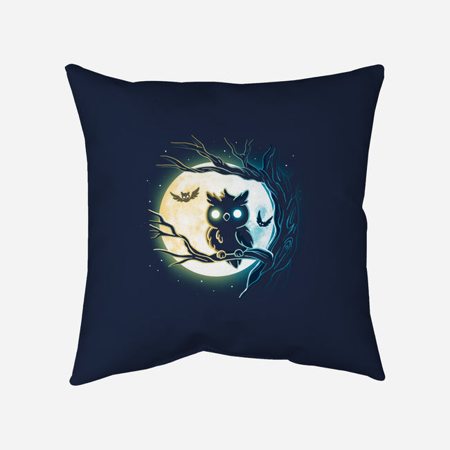 Owl Night-None-Removable Cover w Insert-Throw Pillow-Vallina84