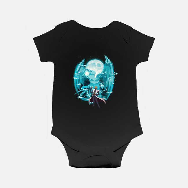 Blue Eyes White Dragon-Baby-Basic-Onesie-dandingeroz