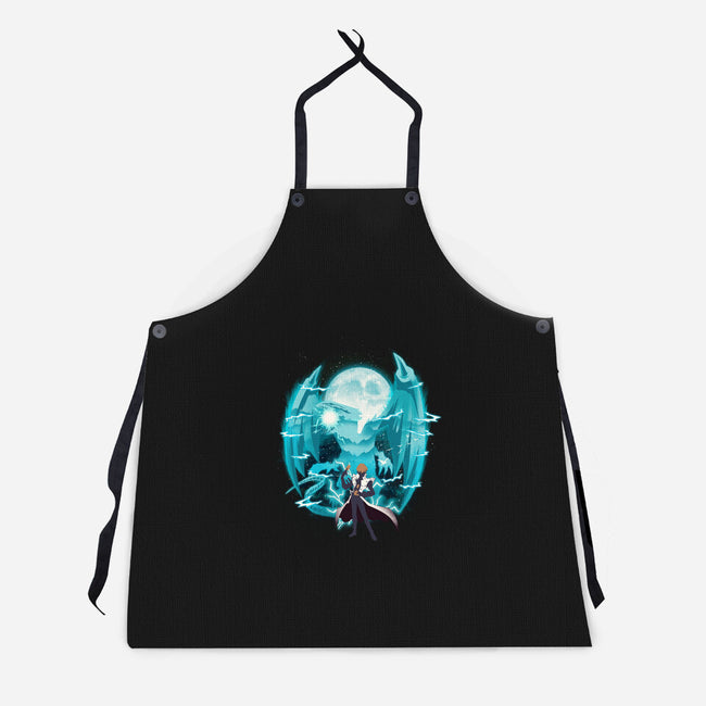 Blue Eyes White Dragon-Unisex-Kitchen-Apron-dandingeroz