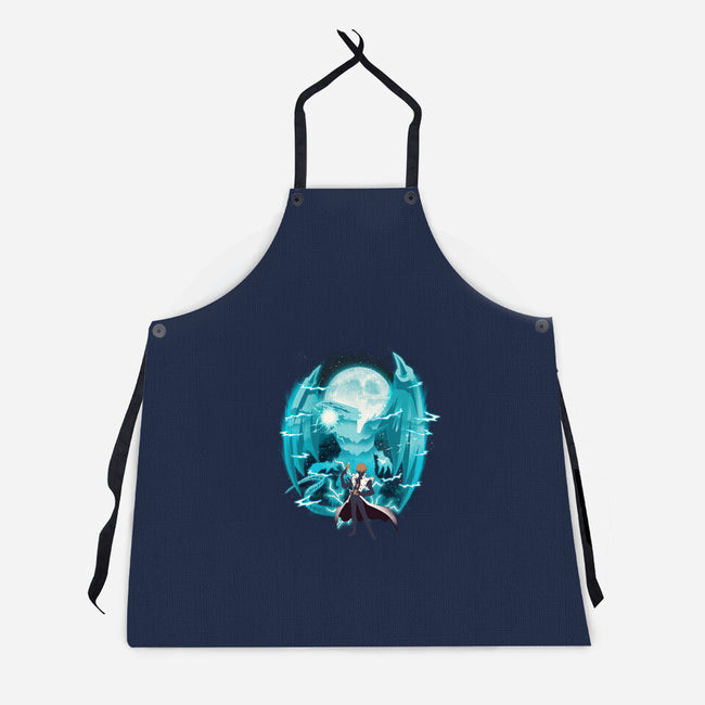 Blue Eyes White Dragon-Unisex-Kitchen-Apron-dandingeroz