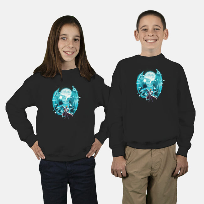 Blue Eyes White Dragon-Youth-Crew Neck-Sweatshirt-dandingeroz