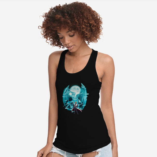 Blue Eyes White Dragon-Womens-Racerback-Tank-dandingeroz