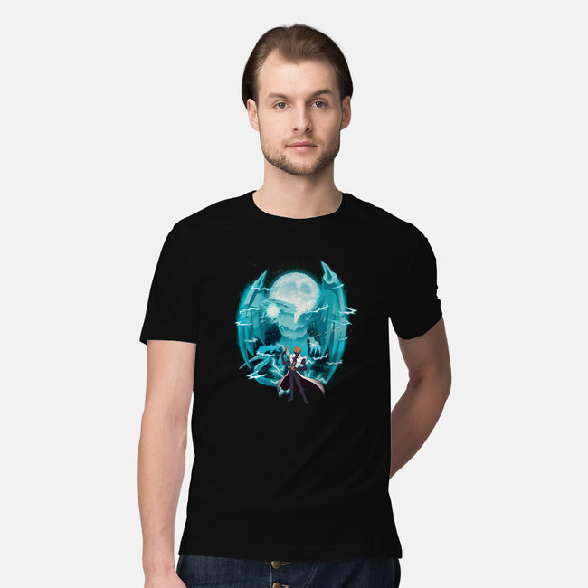 Blue Eyes White Dragon-Mens-Premium-Tee-dandingeroz