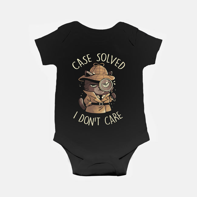 Case Solved I Don't Care-Baby-Basic-Onesie-eduely