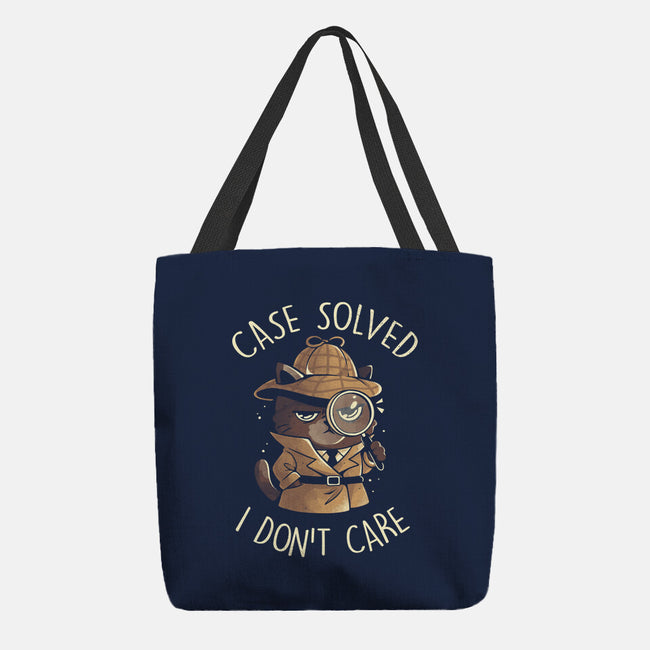 Case Solved I Don't Care-None-Basic Tote-Bag-eduely