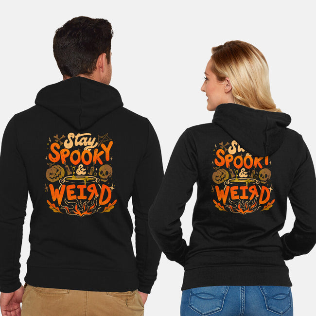 Stay Spooky And Weird-Unisex-Zip-Up-Sweatshirt-eduely