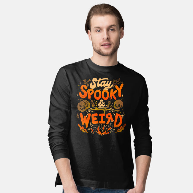 Stay Spooky And Weird-Mens-Long Sleeved-Tee-eduely