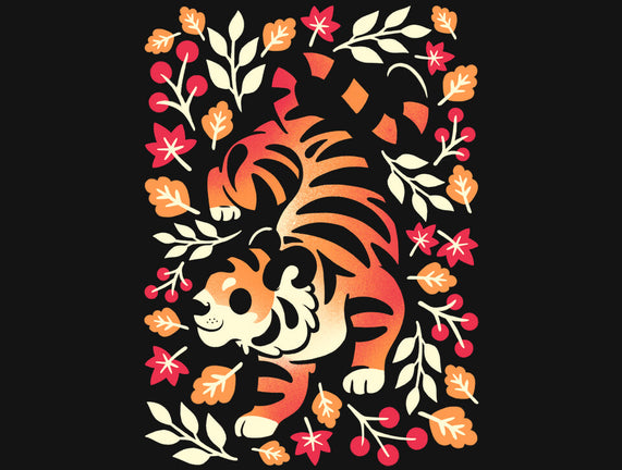 Autumn Cute Tiger