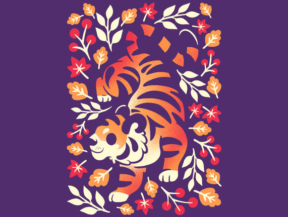 Autumn Cute Tiger