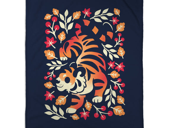 Autumn Cute Tiger