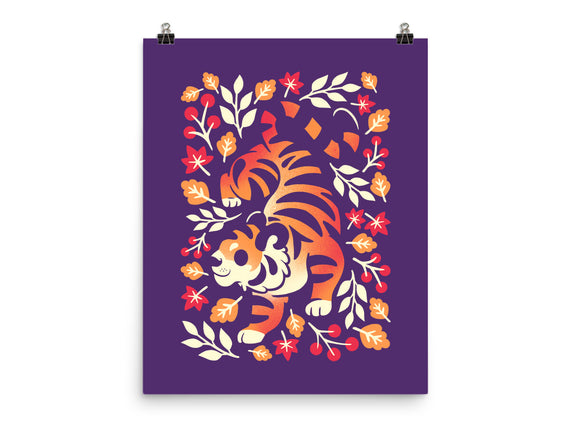 Autumn Cute Tiger