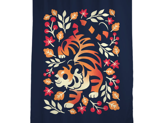 Autumn Cute Tiger